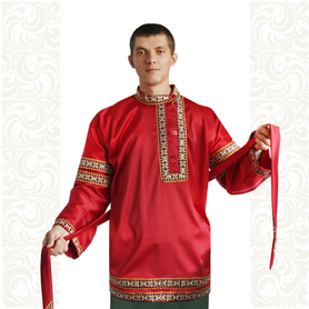 Косоворотка Важный день, атлас-стрейч- фото 1