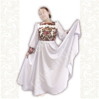 Платье Аврора, белое, длинное