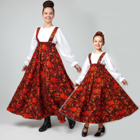 Сарафан с блузой Рябинушка-1, габардин, хлопок- фото 1